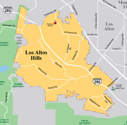Los_Altos_Hills_Map